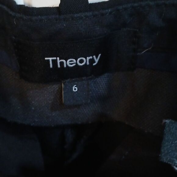 Theory Testra 2B Wool Straight Leg Pants In Black - Picture 7 of 10